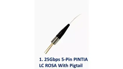 1. 25Gbps 5 針 PINTIA LC ROSA 帶尾纖