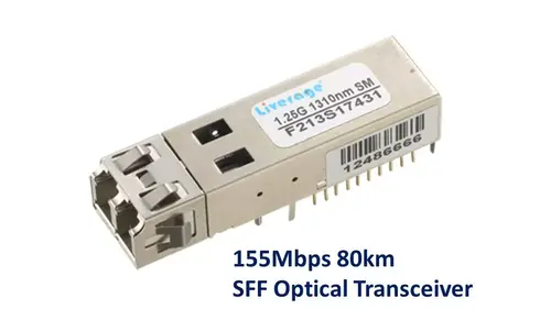 155Mbps 80km 小型光收發器