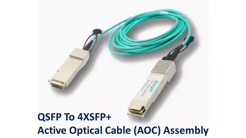 QSFP 轉 4XSFP+ 主動光纜 (AOC) 元件